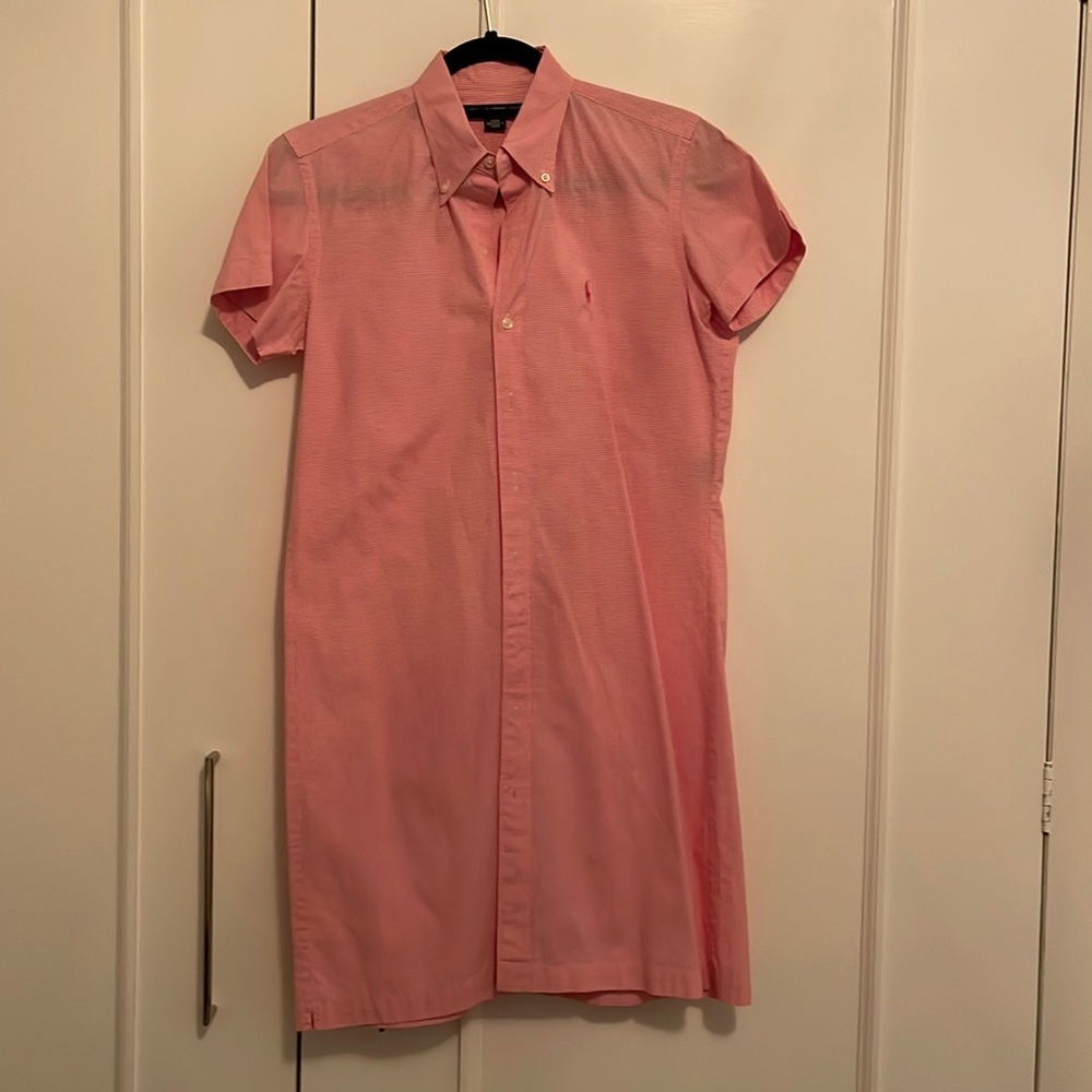 Ralph Lauren Sport Hot Pink Gingham Dress - Size 8